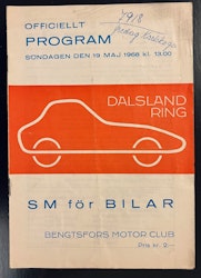 Dalsland Ring - program 1968 - svårfångat numera!
