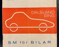 Dalsland Ring - program 1968 - svårfångat numera!