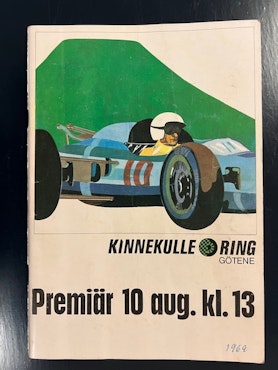 Kinnekulle Ring 1969 program med Ronnie och Reine