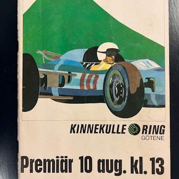 Kinnekulle Ring 1969 program med Ronnie och Reine