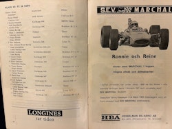 Kinnekulle Ring 1969 program med Ronnie och Reine