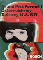 Austrian GP at Zeltweg, 15/8 1971, original, format 29x42cm