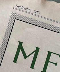Mercedes, orig annons 1913, D-M Stuttgart, format 25x35cm