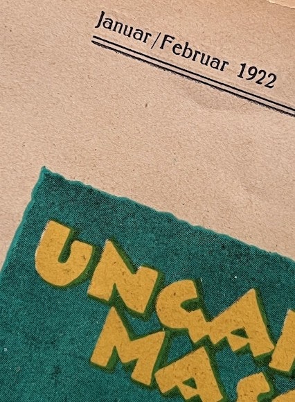 MAG - Ungern 1922, orig annons, Budapest, 25 x 35 cm
