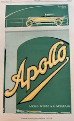Apollo Werke Apolda, orig annons 1922, "Motor", 25x35cm