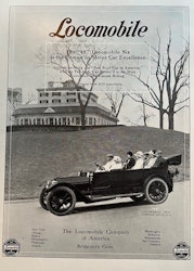 Locomobile 1912, US Bridgeport, annons, 25 x 35 cm