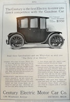 Century Electric Motor Car 1912, USA, original, 25 x 35 cm