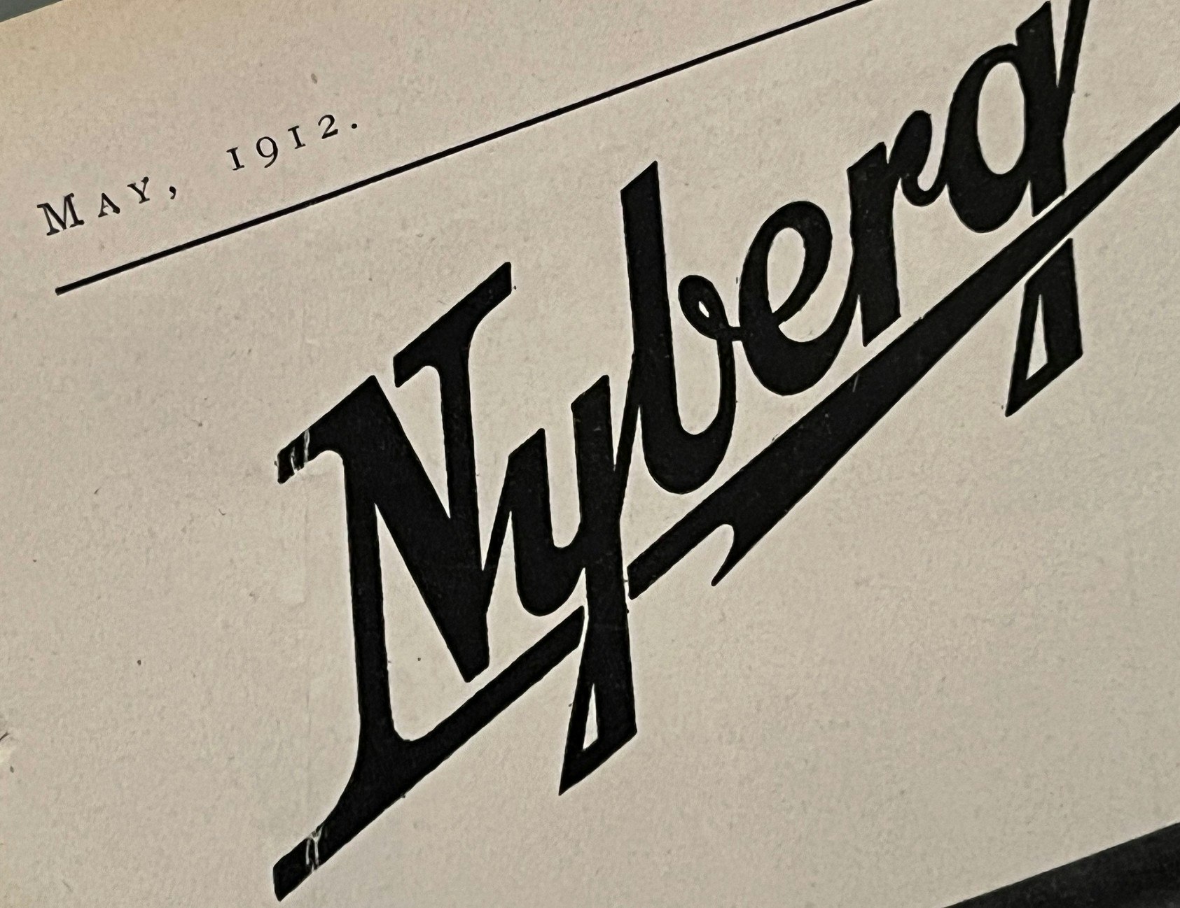 Nyberg, Auto Works, USA, originalannons 1912, 25 x 35 cm