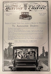 Waverly Electric 1912, Indianapolis, "Motor", 25 x 35 cm