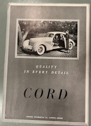 CORD '36, USA-bil med renommé, ur "Esquire", 21 x 30 cm