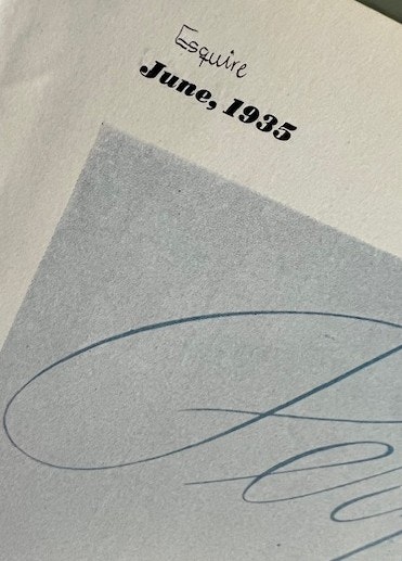 La Salle 1935, fin GM-produkt, Detroit, Esquire, 25x35 cm
