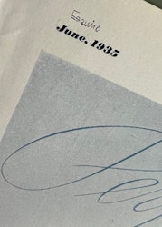 La Salle 1935, fin GM-produkt, Detroit, Esquire, 25x35 cm
