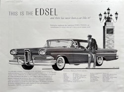Ford Edsel 1957, Schweiz, fransk text, format 24 x 32 cm