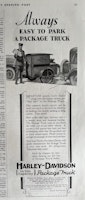 Harley-Davidson Package Truck - 3-hjul, 1929, 12 x 33 cm