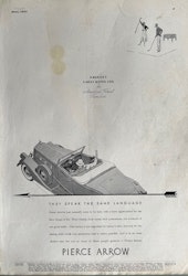 Pierce Arrow, fine US car, 1935, Esquire, format 25 x 35 cm