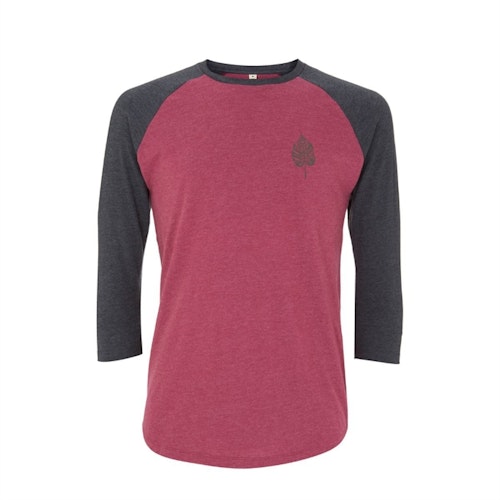 Unisex baseball T-shirt SP - Red/Grey