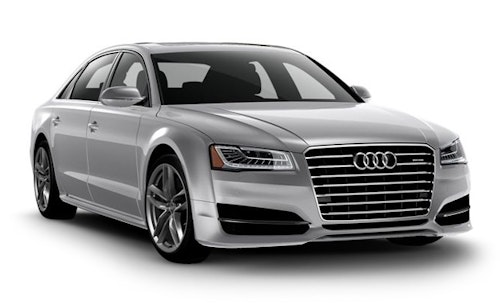 Auto raamfolie voor de Audi A8.
