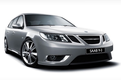 Auto raamfolie voor SAAB 9-3 combi.