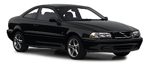 Auto raamfolie voor de Volvo C70 coupé.