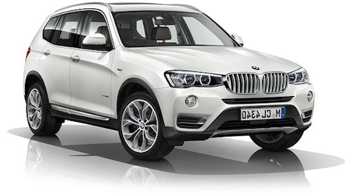 Auto raamfolie voor de BMW X3.