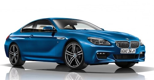 Auto raamfolie voor de BMW 6-serie coupé.