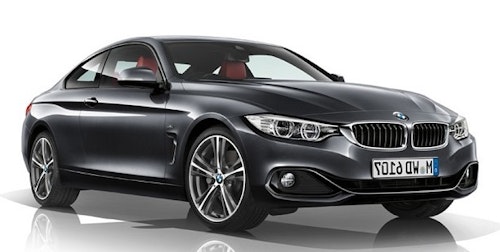 Auto raamfolie voor de BMW 4-serie coupé.