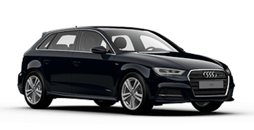 Auto raamfolie voor de Audi A3 Sportback 5-deurs.