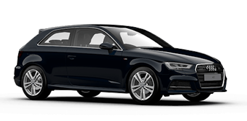 Auto raamfolie voor de Audi A3 3-deurs.