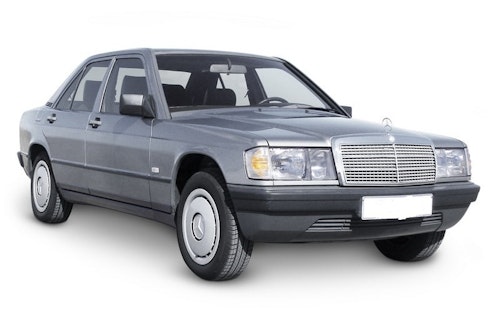 Auto raamfolie voor de Mercedes 190.