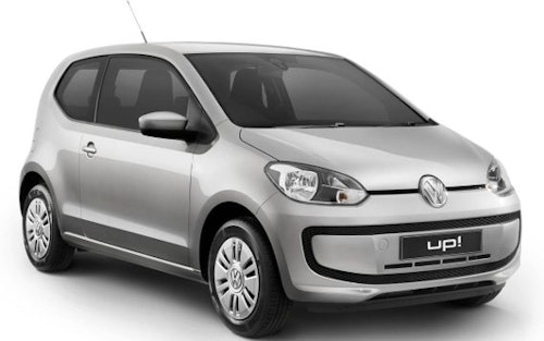 Auto raamfolie voor de Volkswagen Up 3-d.