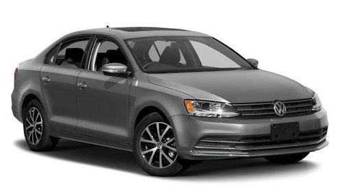 Auto raamfolie voor de Volkswagen Jetta sedan.