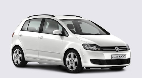 Auto raamfolie voor de Volkswagen Golf Plus.