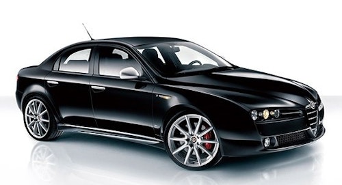 Auto raamfolie voor de Alfa Romeo 159 sedan.