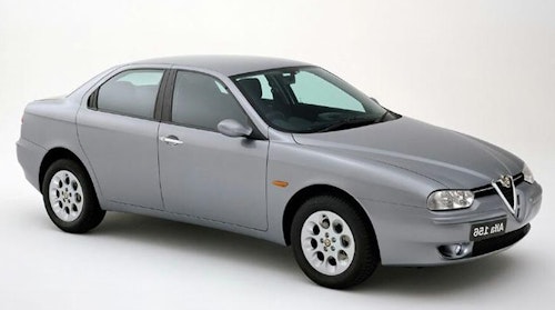 Auto raamfolie voor de Alfa Romeo 156 Sedan.