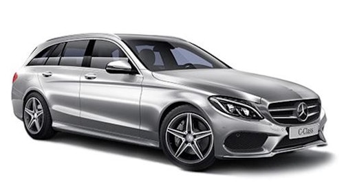 Auto raamfolie voor de Mercedes C-Klasse combi.