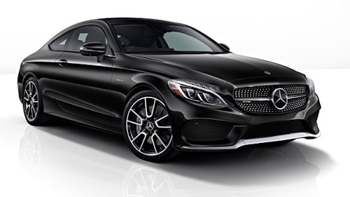 Auto raamfolie voor de Mercedes C-Klasse coupé.