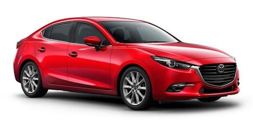 Auto raamfolie voor de Mazda 3 sedan