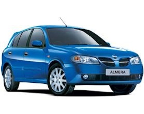 Auto raamfolie voor de Nissan Almera 5-d