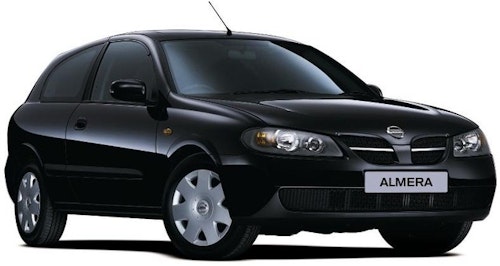 Auto raamfolie voor de Nissan Almera 3-d