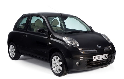 Auto raamfolie voor de Nissan Micra 3-d