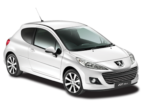 Auto raamfolie voor de Peugeot 207 3-deurs