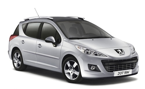 Auto raamfolie voor de Peugeot 207 SW