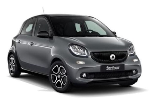 Auto raamfolie voor de Smart Forfour