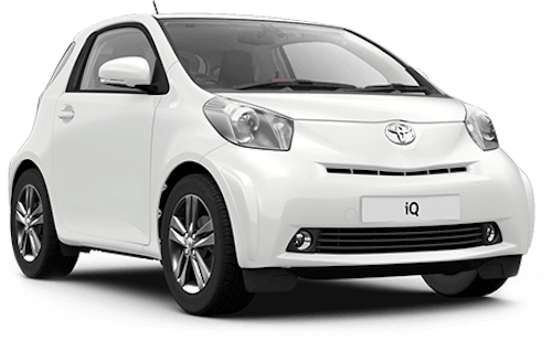 Auto raamfolie voor de Toyota IQ.