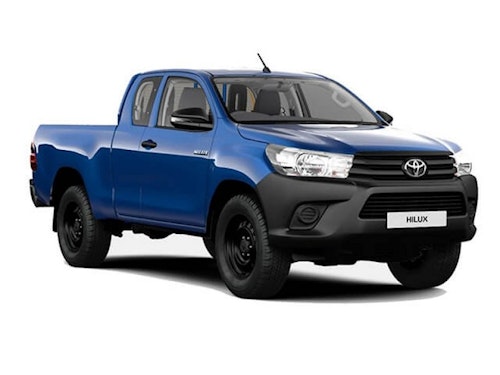 Auto raamfolie voor de Toyota Hilux Extra cab.