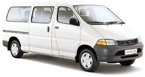 Auto raamfolie voor de Toyota Hiace L1.