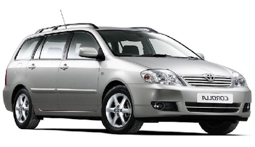 Auto raamfolie voor de Toyota Corolla kombi.