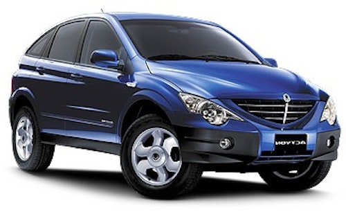 Auto raamfolie voor de Ssangyong Actyon