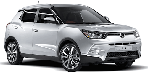 Auto raamfolie voor de Ssangyong Tivoli