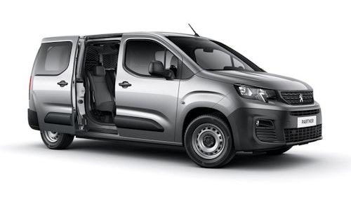 Auto raamfolie voor de Peugeot Partner Crew Cab